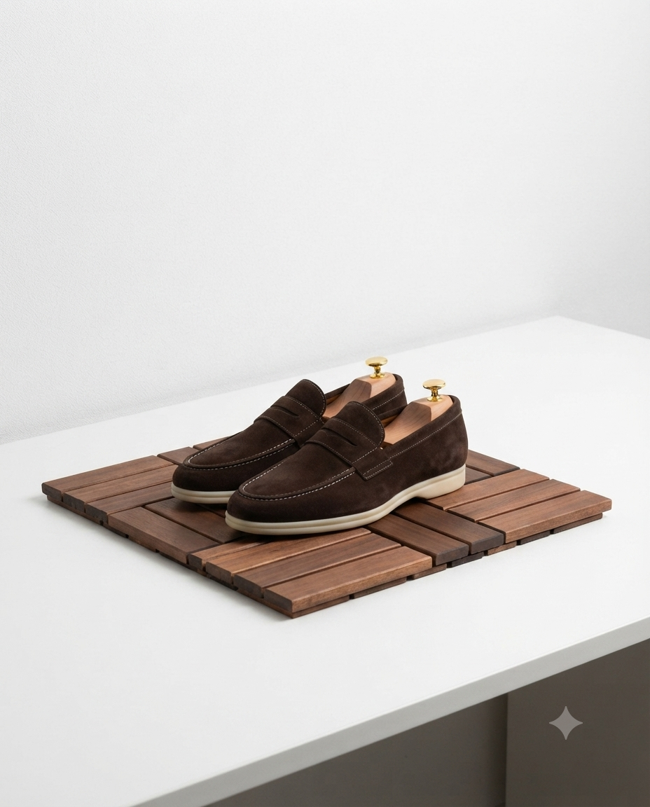 Moccasin en daim
