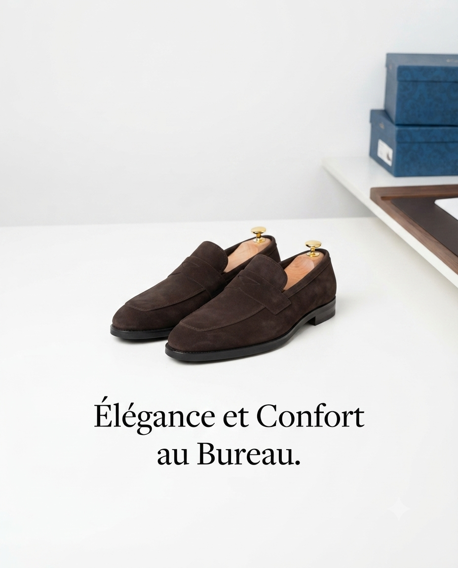 Moccasin en daim